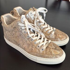 J/slides Ludlow High-Top shimmery Sneakers